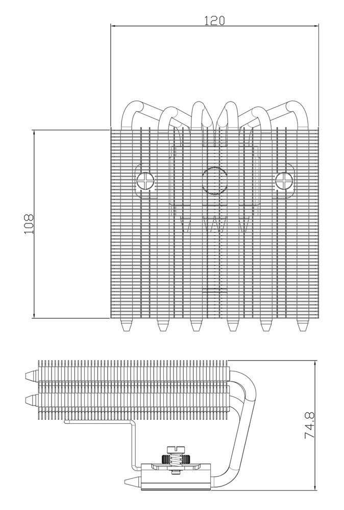 Thermalright SI-100 – низькопрофільний процесорний кулер (новий)