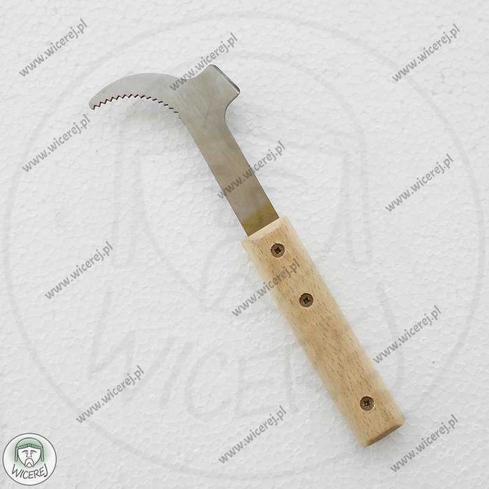 Dłuto Pasieczne Nierdzewne proste, z ząbkowanym rozpierakiem