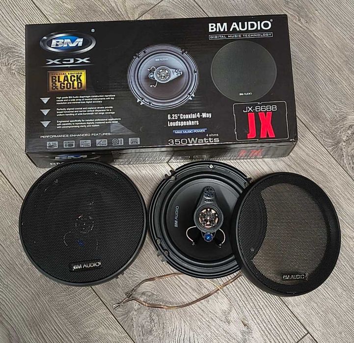 2 шт Boschmann XJ3-663B, WJ1-S66V4 колонки в машину новые 330 Вт 16см