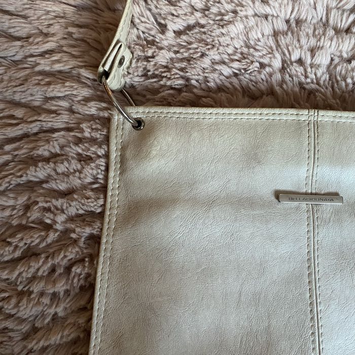 Beżowa torebka damska duża vintage.