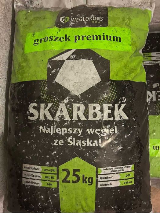Ekogroszek premium (Skarbek - 28MJ) worki 25 kg