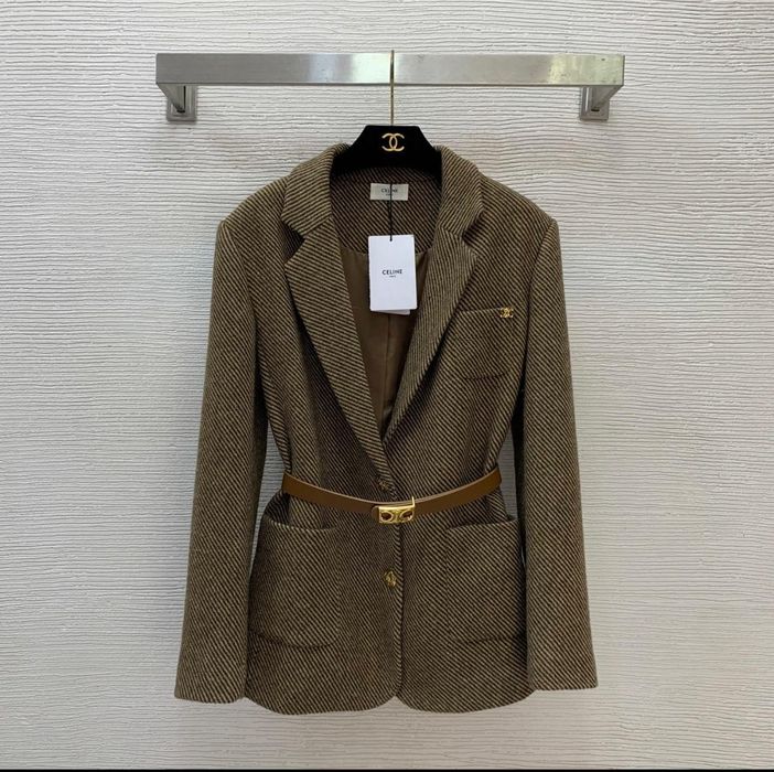 Marynarka z logowanym paskiem Celine