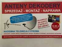 Montaż Ustawianie Naprawa oraz Sprzedaż Anteny Dekodery Konwertery