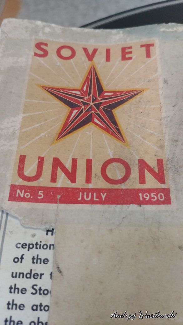 Stara gazeta Soviet Union 1950