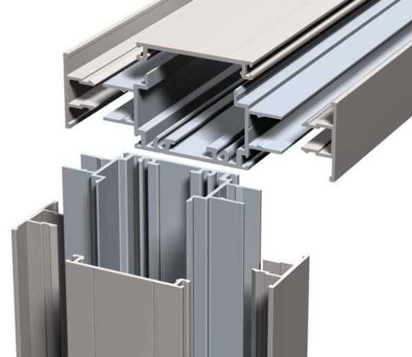 Алюминиевый профиль для подвесных систем раздвижных дверей перегородок