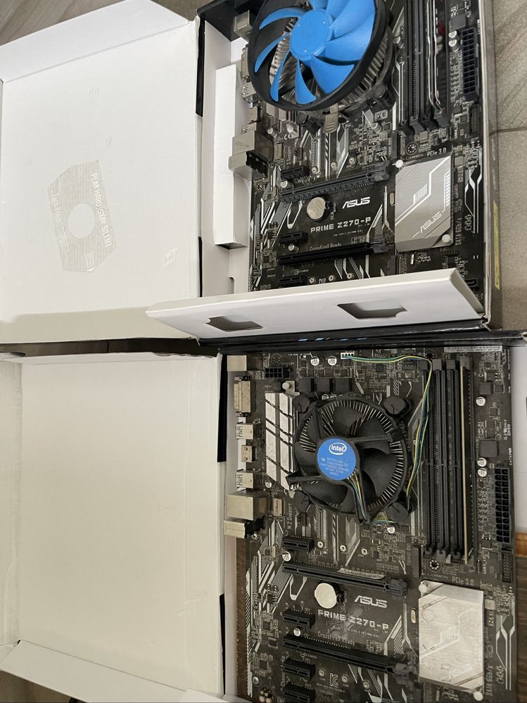 Материнская плата asus z270 + intel i3