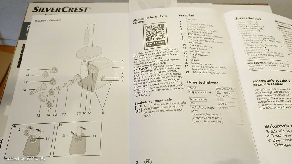 Elektryczna maszynka do mielenia mięsa - nowa