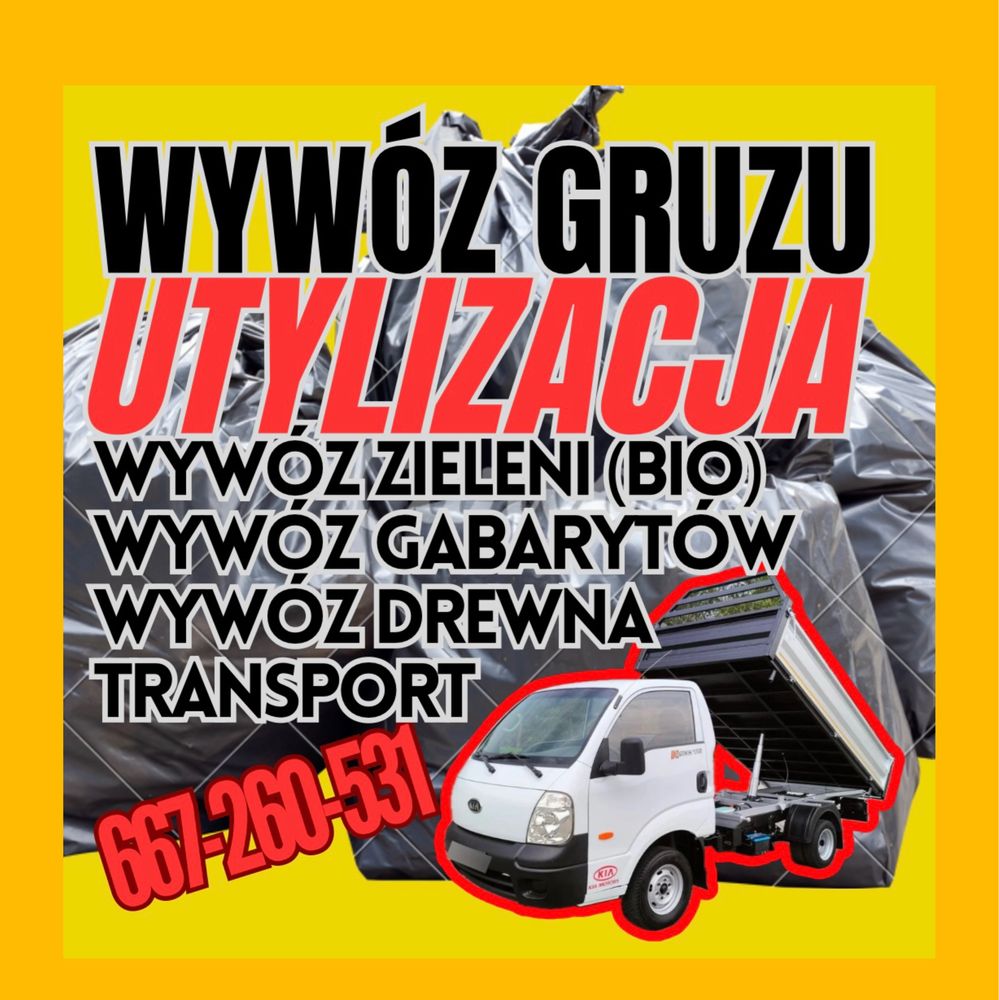 Wywoz Gruzu, ziemi -Transport- Wywoz zielone BIO -24/7 - załadunek
