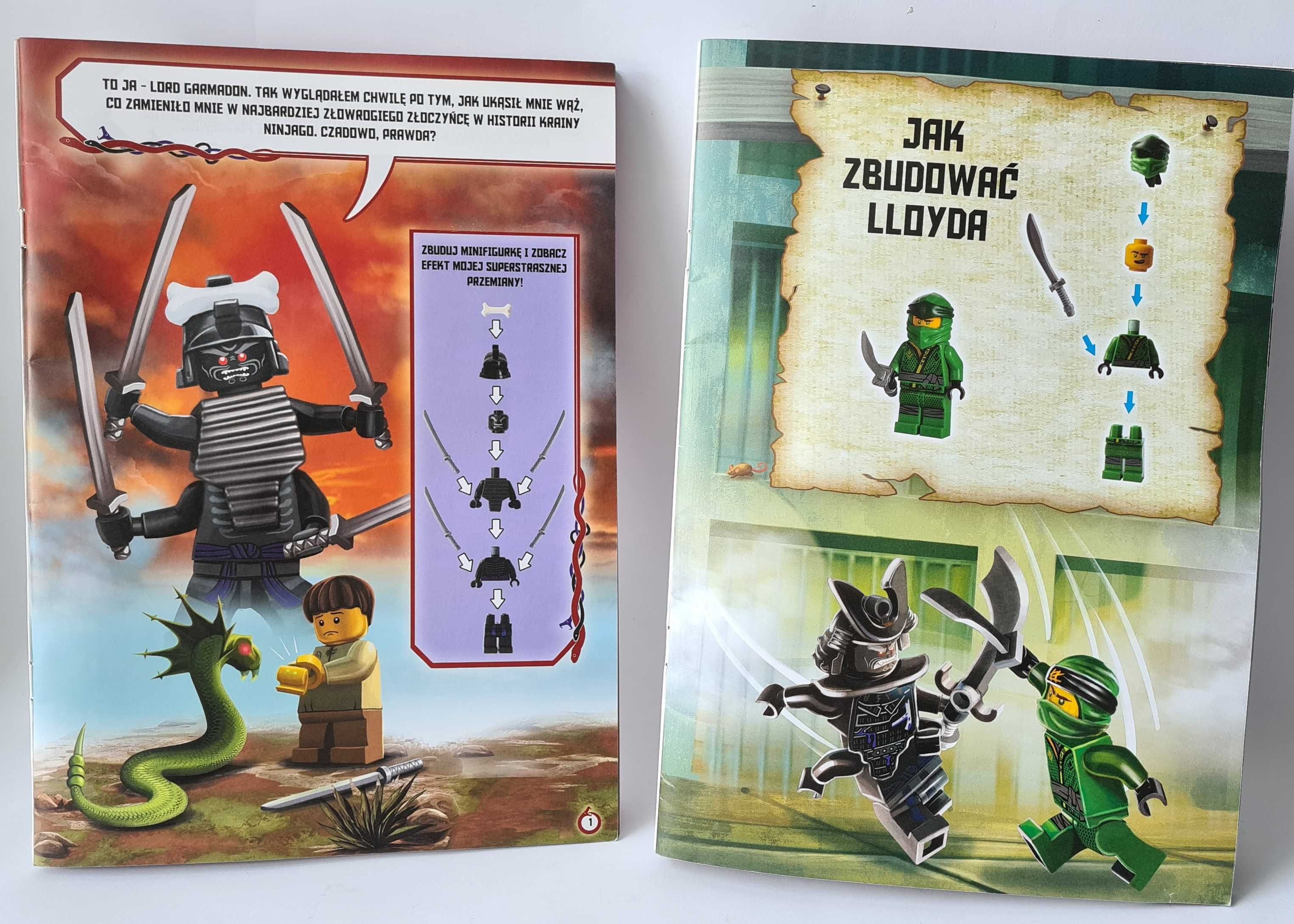 3 X magazyn LEGO Ninjago figurki ZŁOTY NINJA +GARMADON + LLOYD