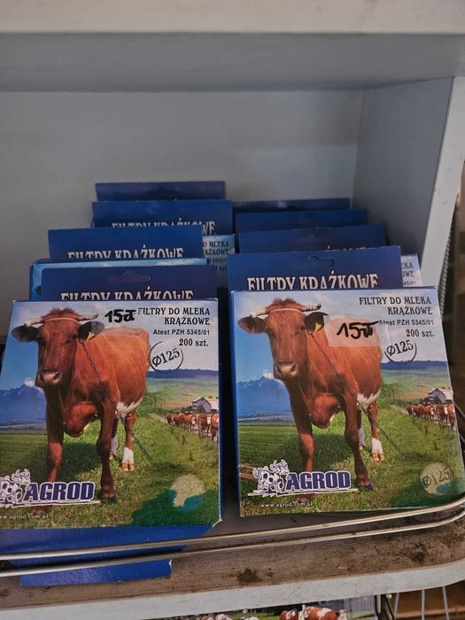 Filtry do mleka krążkowe