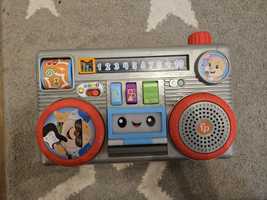 FISHER PRICE Ucz się i śmiej! Poziomy nauki Retro Radiomagnetofon Szcz