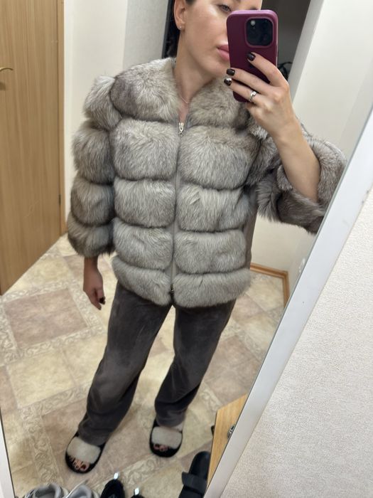 Шубка автоледі з натурального песця