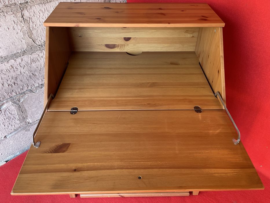 Sekretarzyk biurko IKEA Legsvik, lite drewno