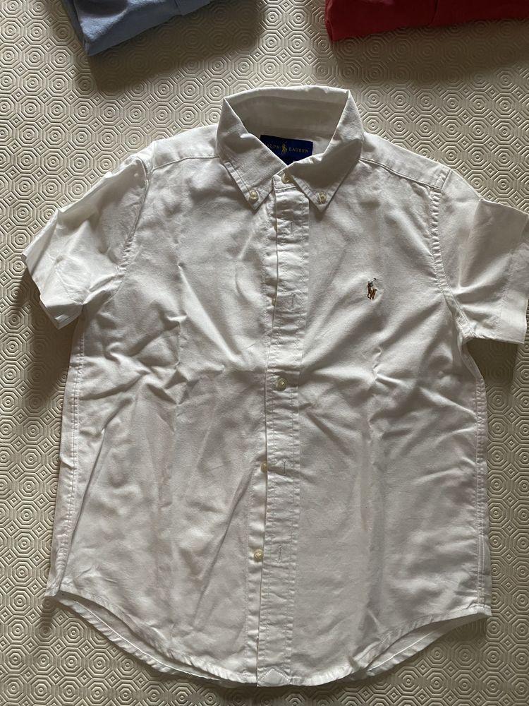 Camisa branca, tamanho 7, Polo Ralph Lauren