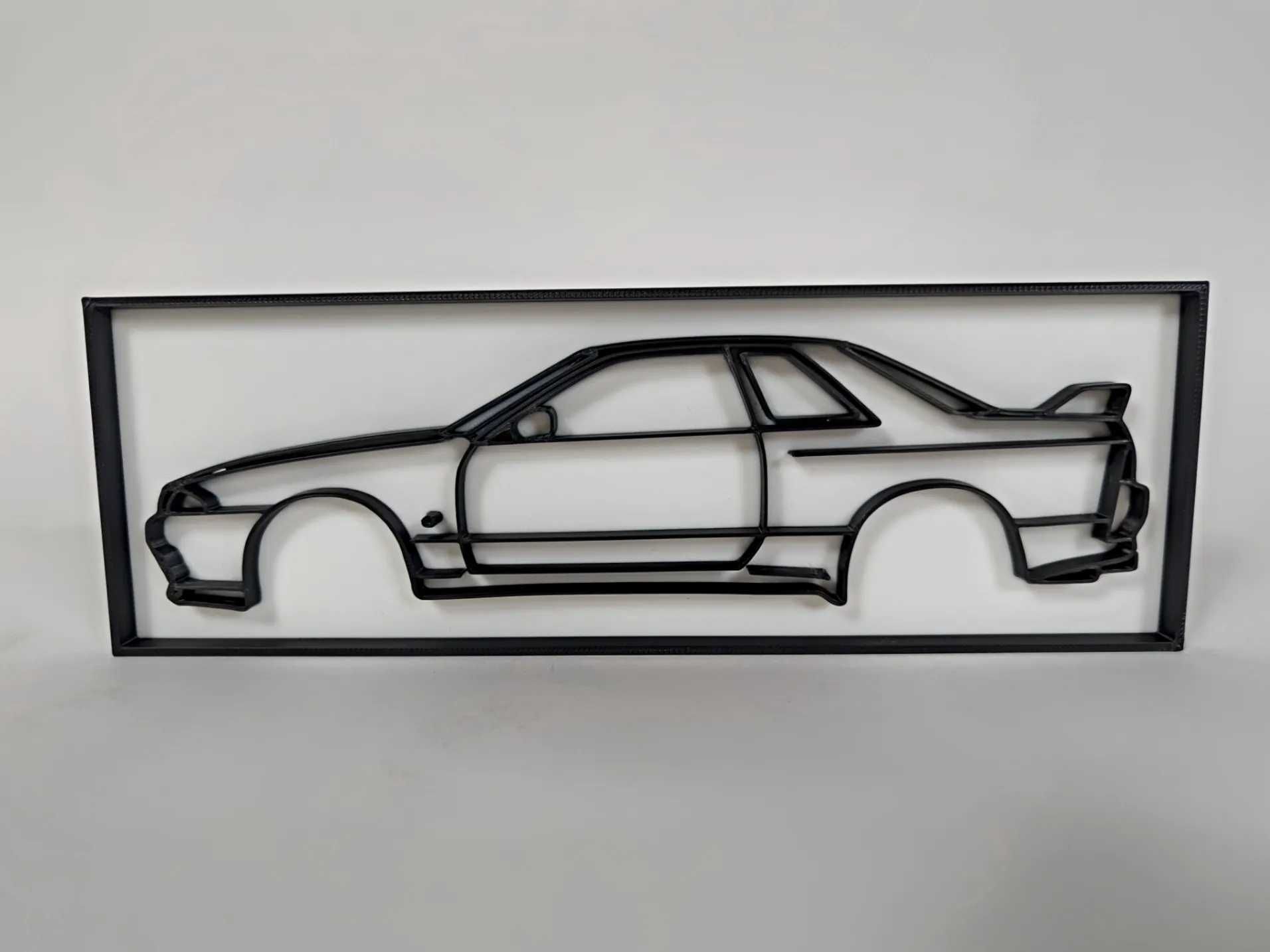 Nissan Skyline GT-R R34 3D Pudełko Panel Dekoracja DO SALONU GARAŻU