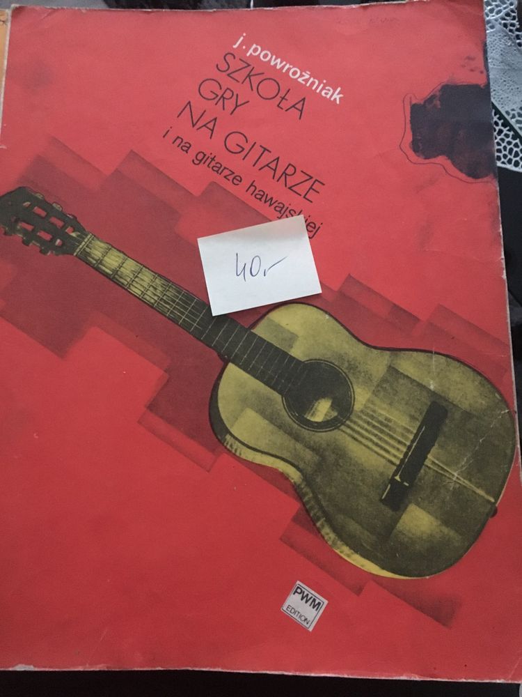 Książki do nauki gry na gitarę  mandolinę i perkusje