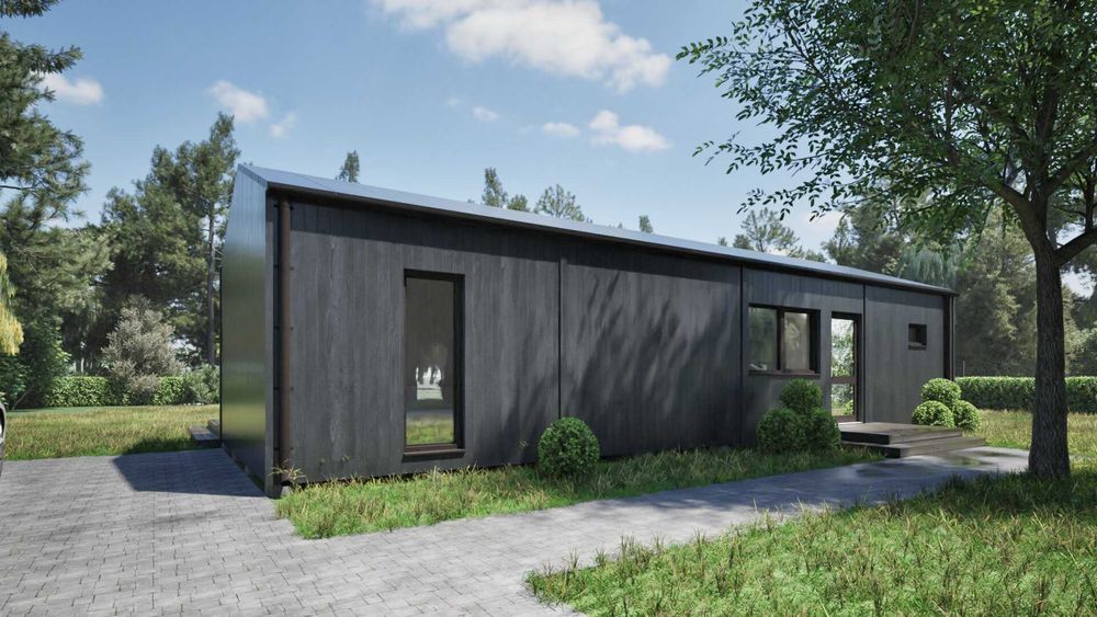 BONIFACY Dom 70m2 MODUŁOWY Szkieletowy Na Zgłoszenie Całoroczny WT2021