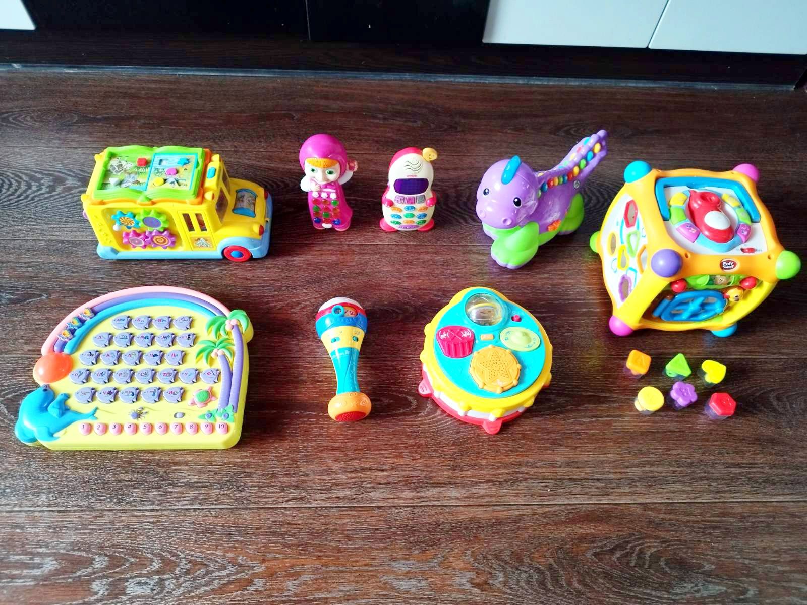 Музыкальные игрушки, Fisher price, play smart, Leap Frog, мультикуб.