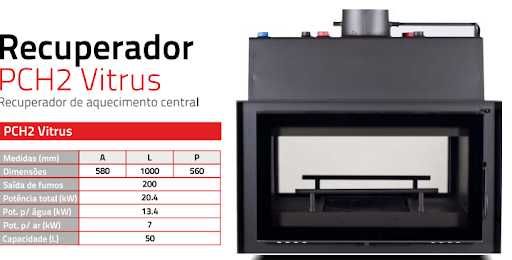 Recuperador Aquecimento Central Dupla Face
