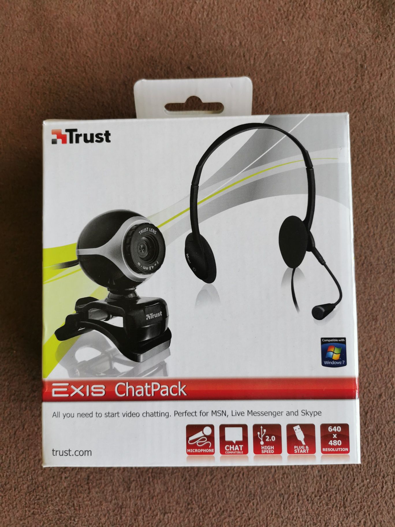 Headset + Câmara Trust - Chat Pack