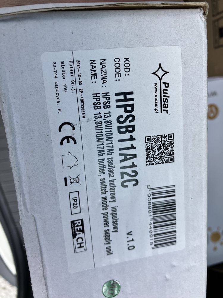 Zasilacz buforowy pulsar HPSB11A12C 10A