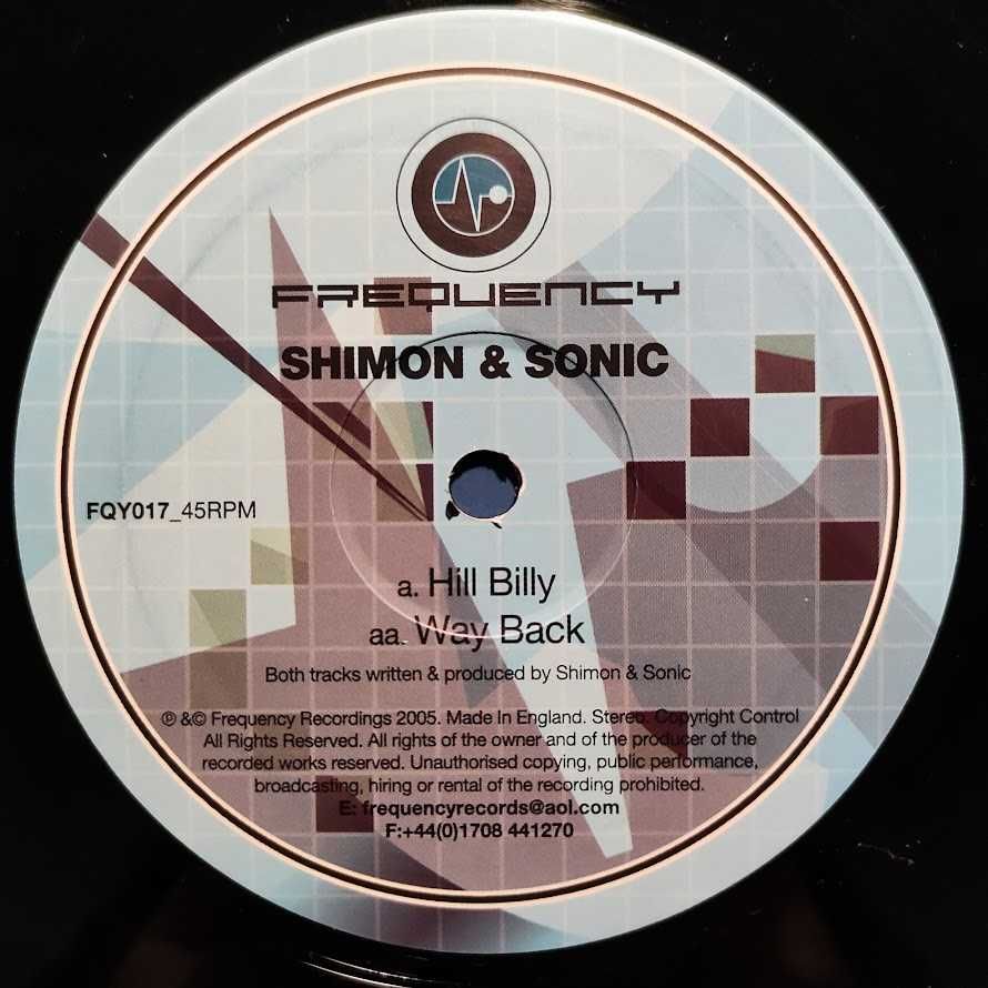 Shimon & Sonic - Hill Billy / Way Back