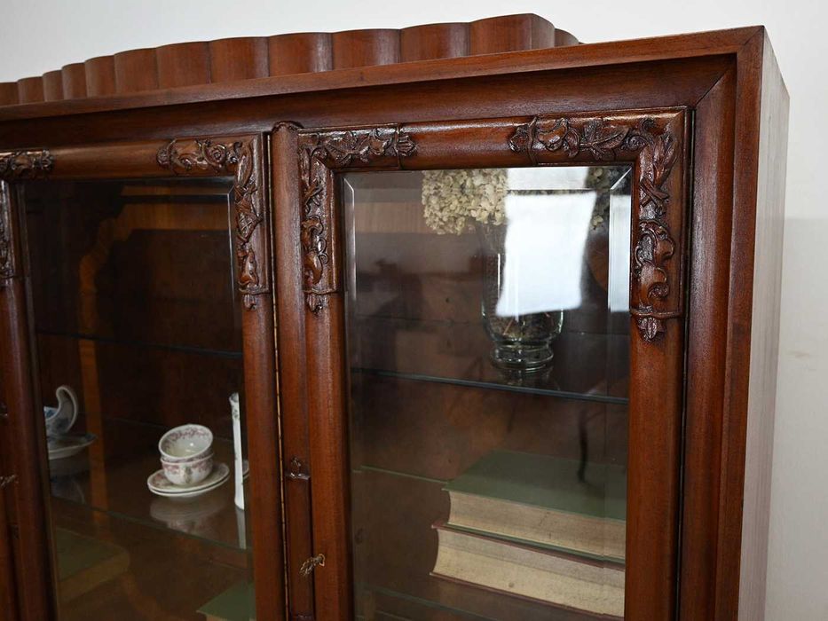 retro witryna mahoniowa około 1940 rok 102204