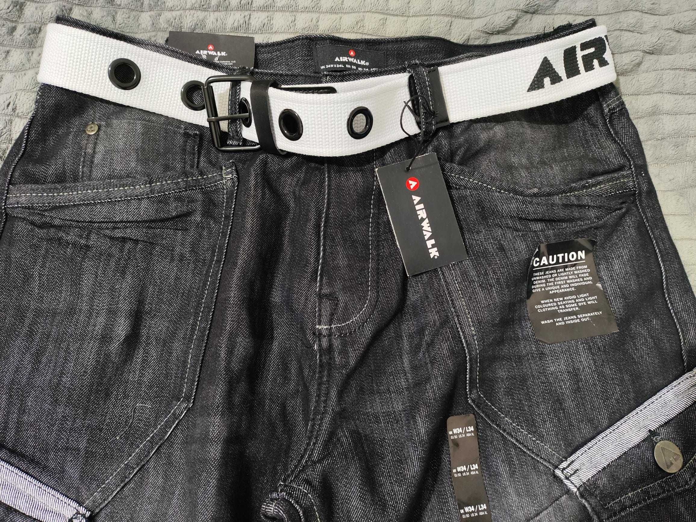Calça Jeans Cargo com Cinto * Airwalk * 34W L