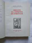 Livro Origens da Imprensa em Portugal de 1981