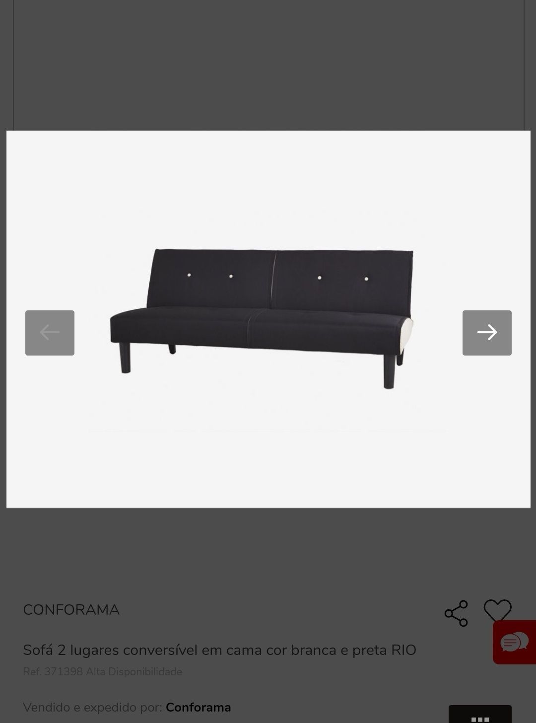 Sofá cama 2 lugares