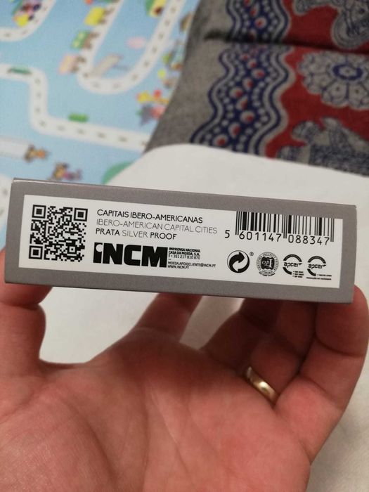 Moeda Prata proof 7,5E Capitais Iberoamericanas Lisboa Elétrico 2024