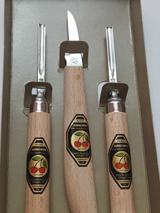 Zestaw do drzeworytu i linorytu firmy KIRSCHEN - 2 dłuta + 1 nóż*nowa