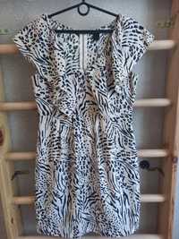 Платье H&M миди мини карандаш футляр лёгкое в животный принт сукня