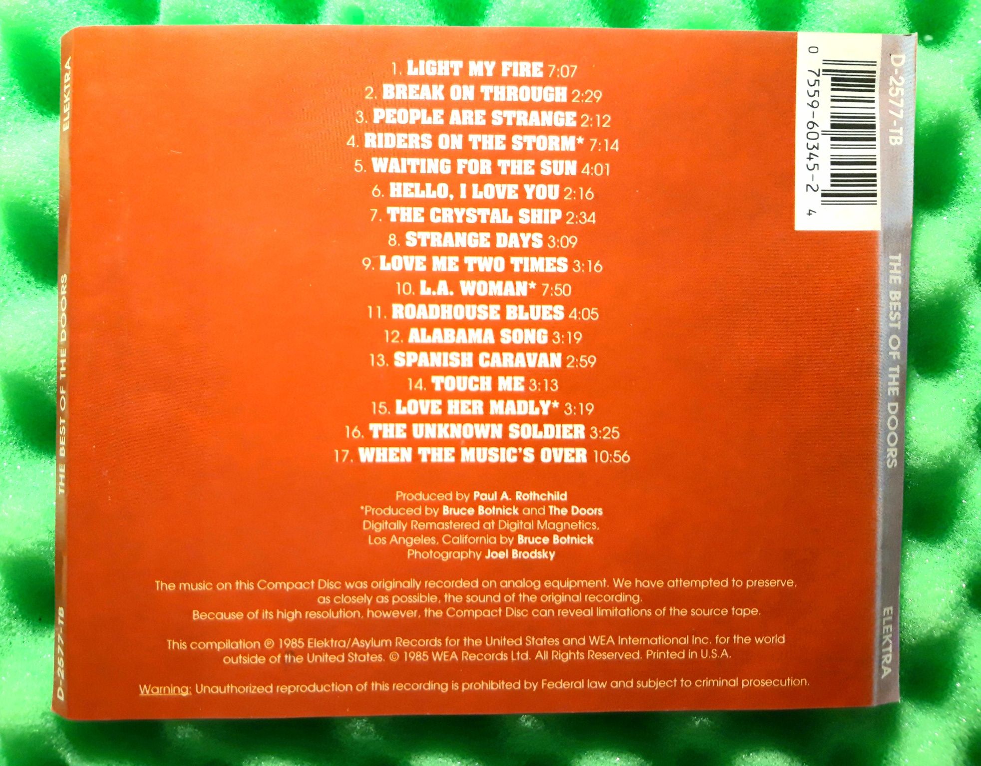 The Doors – The Best Of The Doors (CD, 1999?)