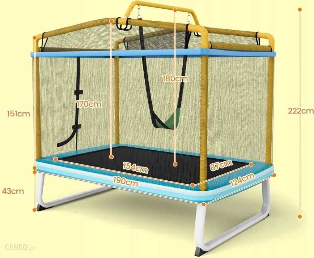 Nowa Trampolina 3w1 z hustawka