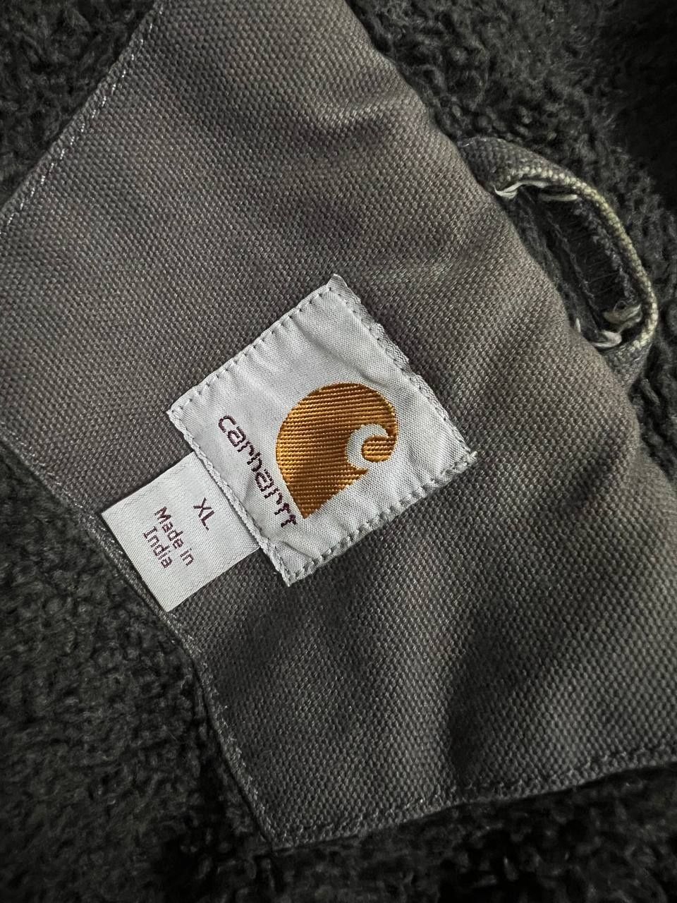 Чоловічі вінтажна утеплена робоча кофта куртка Carhartt XL з капюшоном