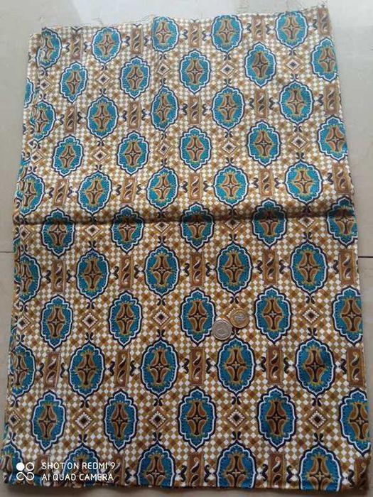 Kupon materiału na sukienkę boho szer 79 cm x dł 225 cm bawełna płócie