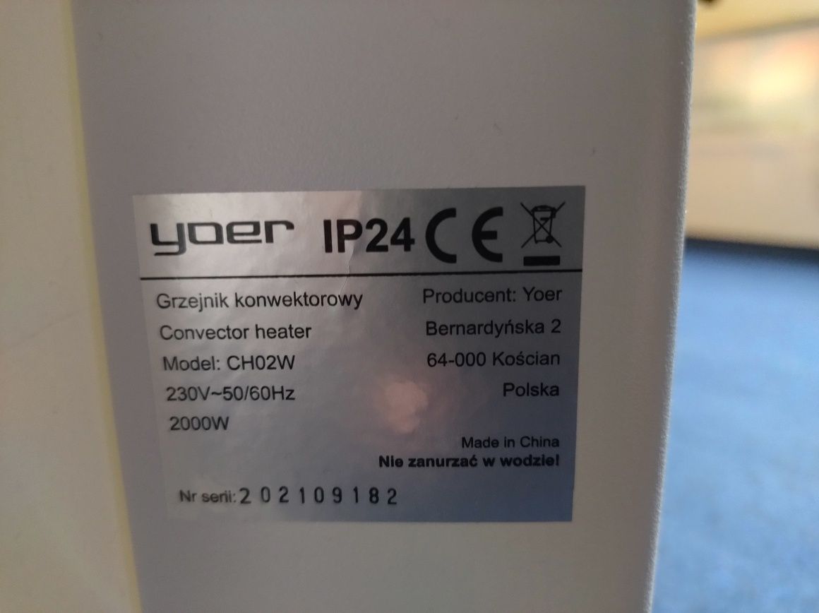 Grzejnik konwektorowy yoer ch02w