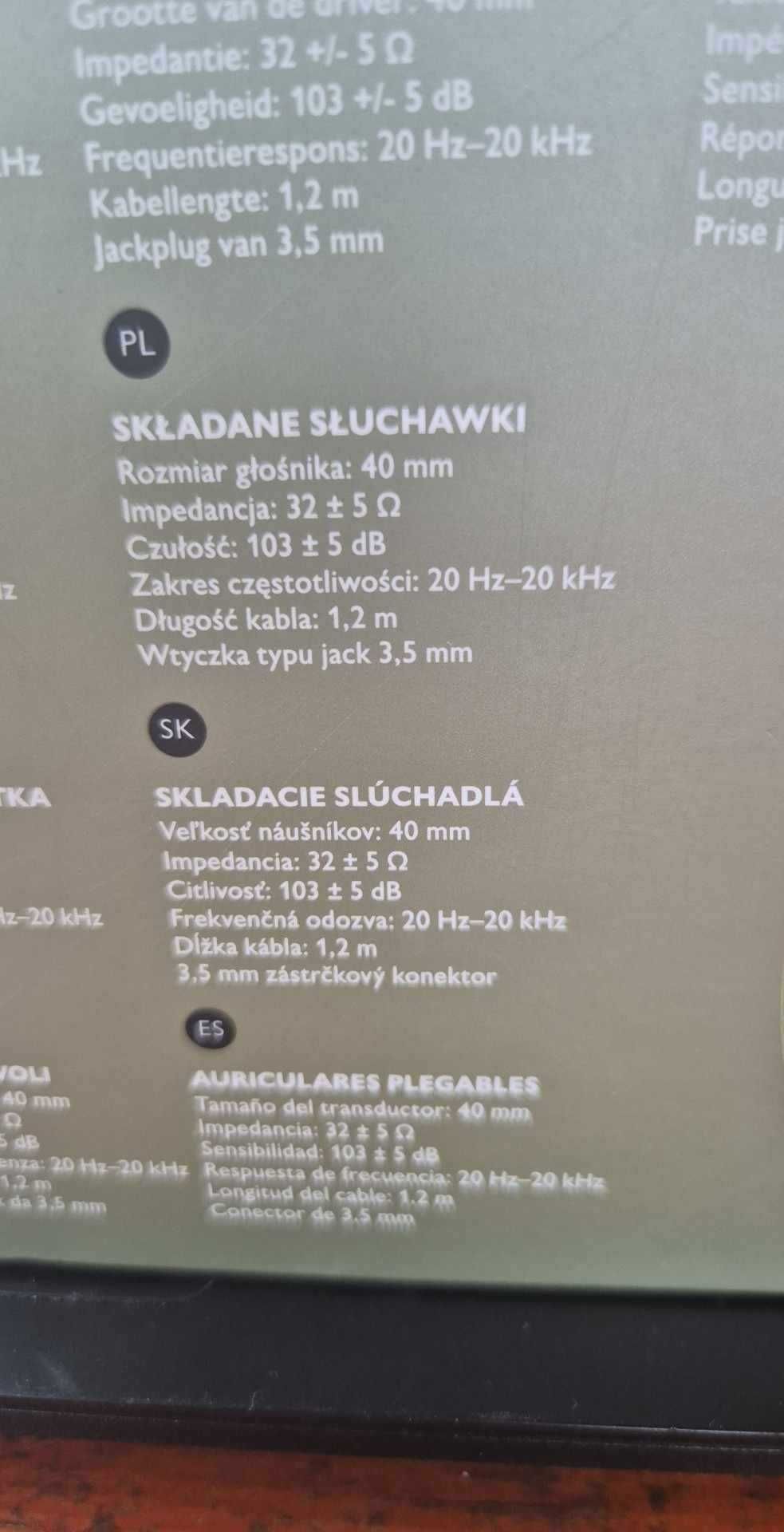 Składane słuchawki Pulsar