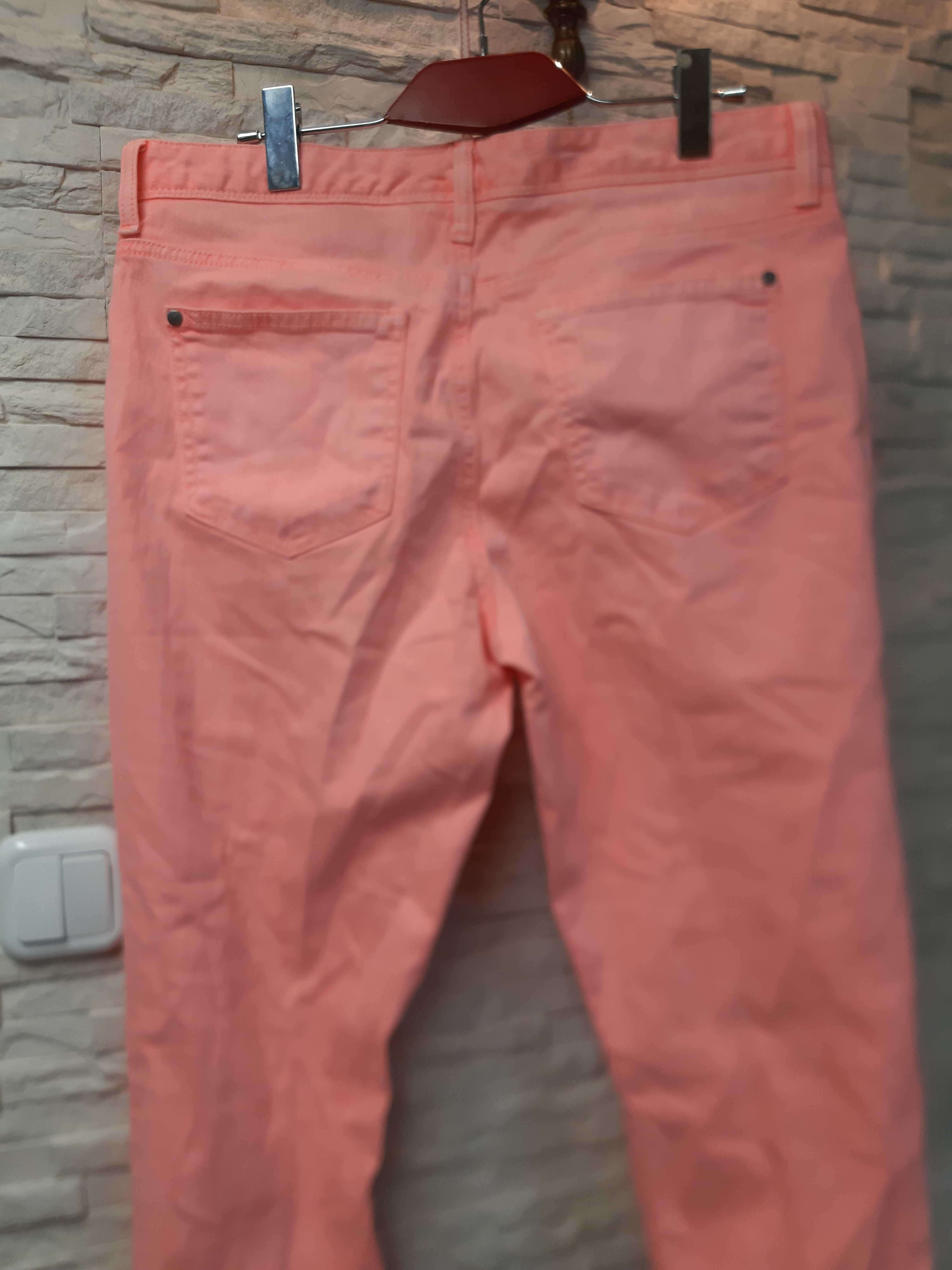 ?Spodnie Tommy Hilfiger Skinny, cygaretki neonowy róż 40/42 XL/XXL