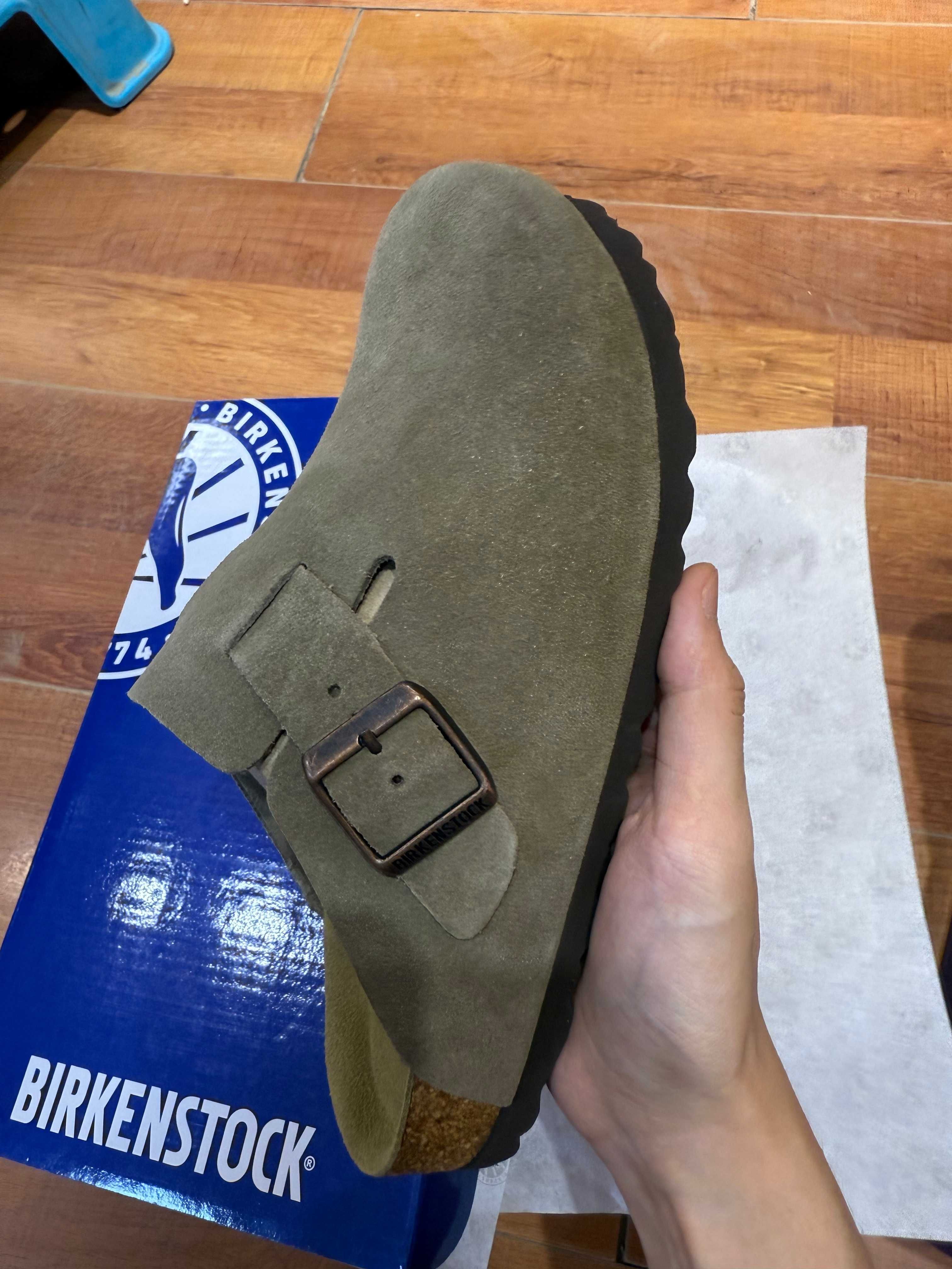 Buty Brązowy | Birkenstock bostonBS | Nowe Klapki | Roz.40
