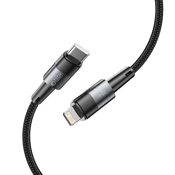 Tech-protect Ultraboost Lightning Cable Pd20w/3a 200cm Grey