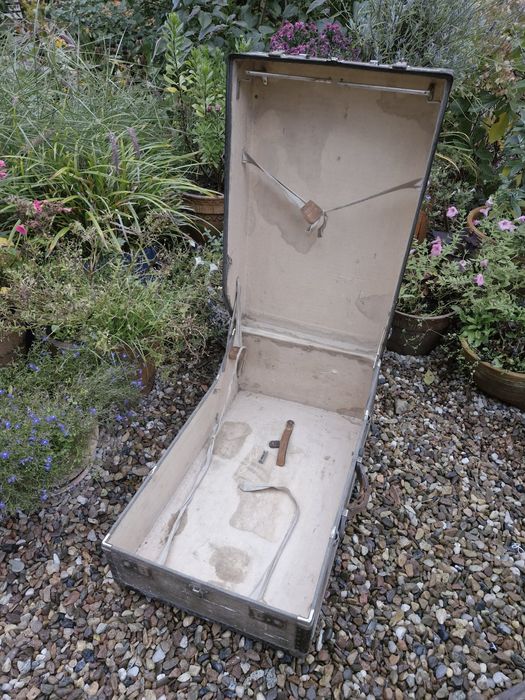 Stary Zabytkowy Kufer Podróżny XIX wiek