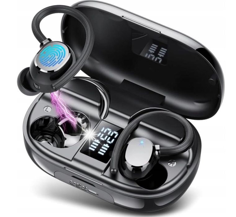 Słuchawki Bezprzewodowe Douszne Klipsy Q22 BT 5.4 Gamingowe  Sportowe