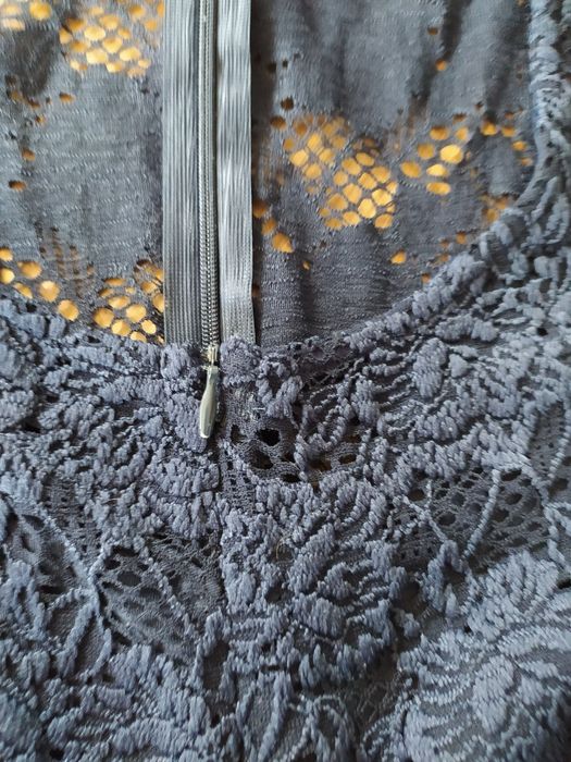 Ciążowa sukienka Happymum z krótkim XS elegancka do karmienia chrzest