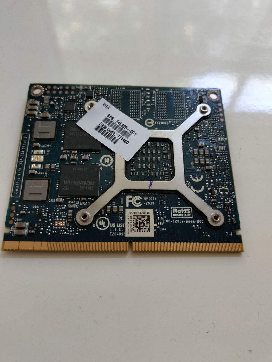 Відеокарта nvidia quadro k610m - 1gb + оперативна пам'ять 16gb