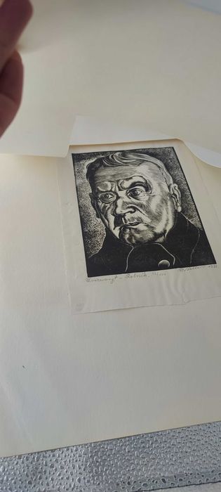 Rolnik – drzeworyt Pawła Stellera (1932, nr 32/100)