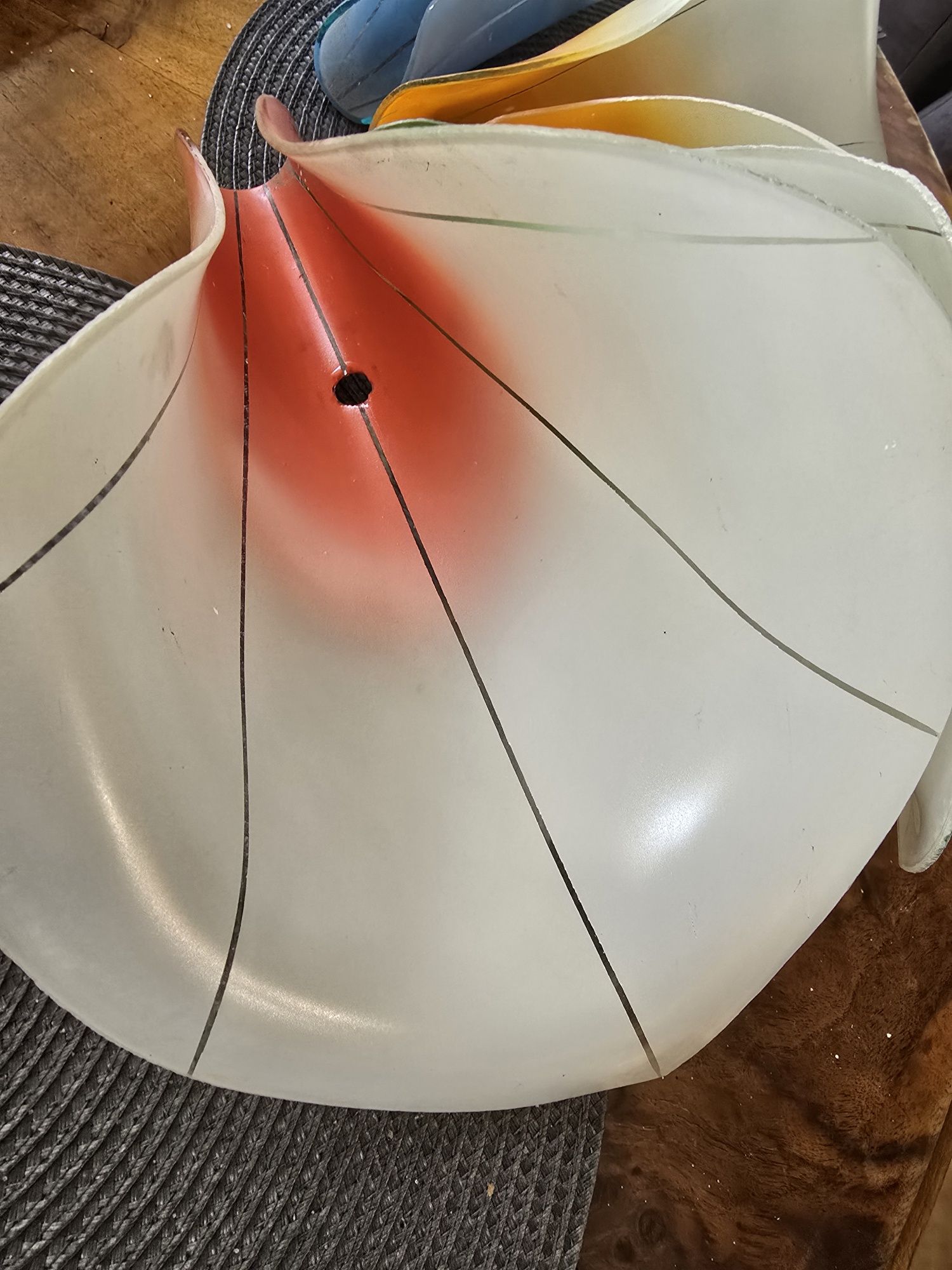 Klosze lampa żyrandol PRL retro