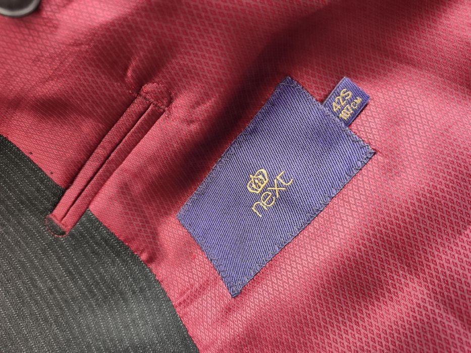 Next elegancka marynarka męska w paski 42s 107 cm