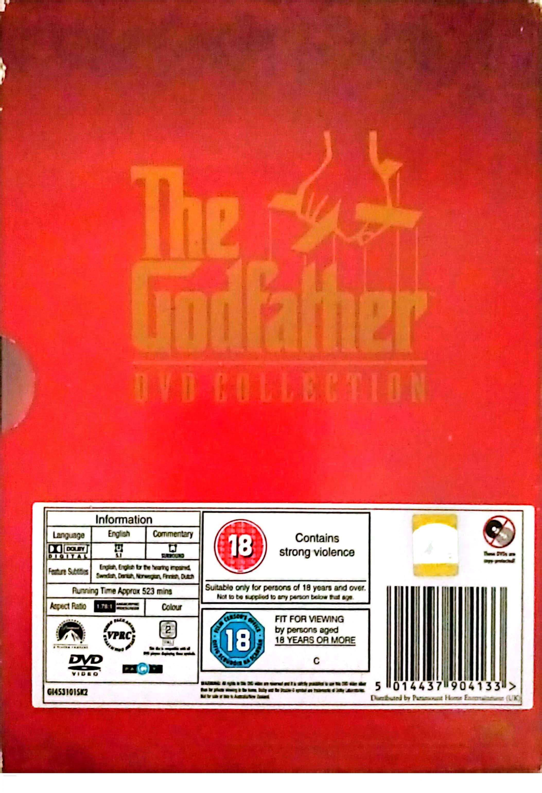 The Godfather dvd kolekcja Ojciec chrzestny wydanie po angielsku